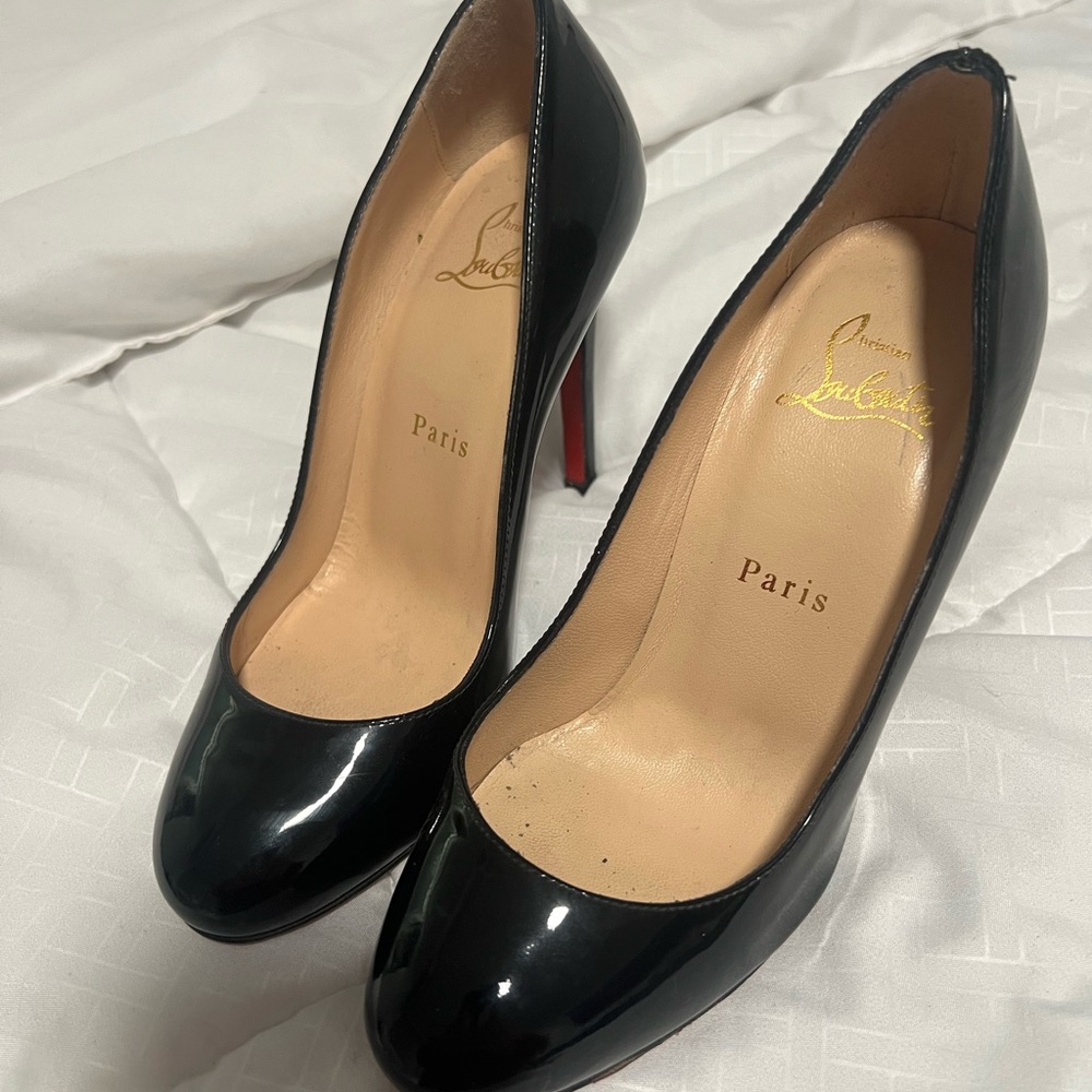 Christian Louboutin Glossy Black Heels